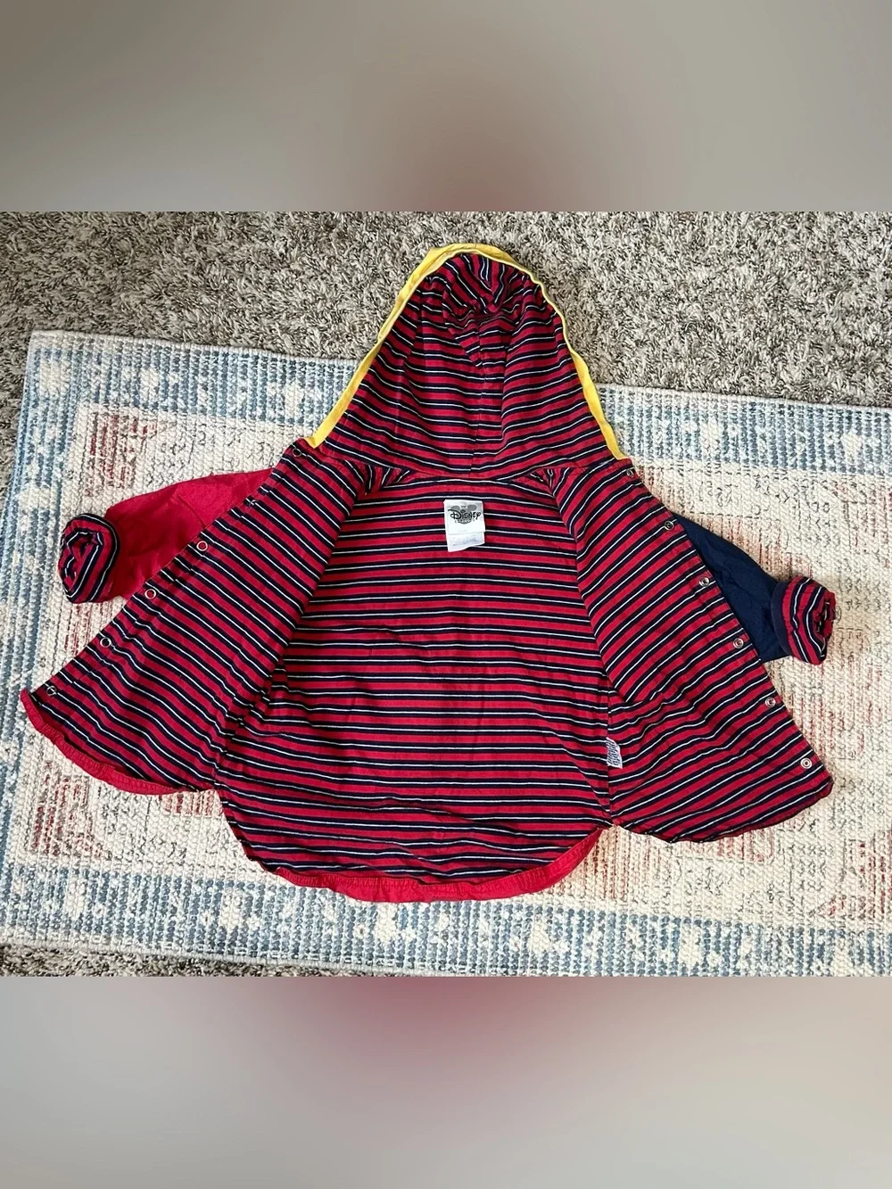 🍯VINTAGE WINNIE THE POOH Kids’ Nautical The Disney Store Snap Button Jacket - 2T